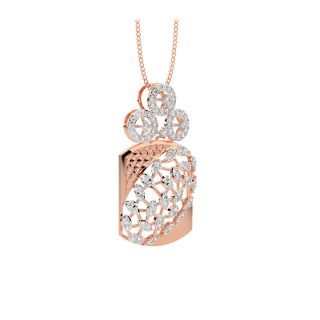 Triumph Round Diamond Office Wear Pendant